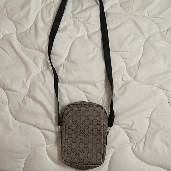 crossbody brown heart bag - Picture 1 of 3